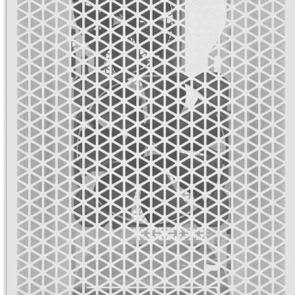 Кутия Corsair 3000D Airflow Mid Tower, Tempered Glass, Бял