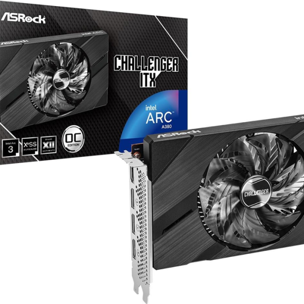Видео карта ASRock Intel ARC A380 Challenger ITX 6GB OC