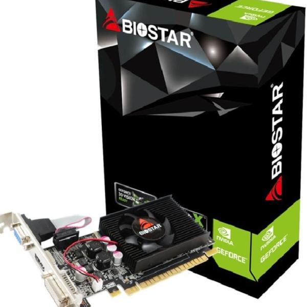 Видео карта BIOSTAR GeForce 210, 1GB, GDDR3, 64 bit, DVI-I, D-Sub, HDMI